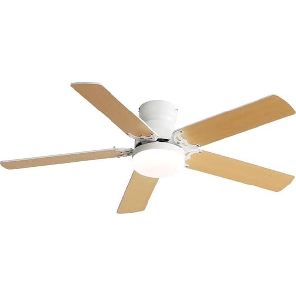 42 in. Indoor Integrated LED White Ceiling Fan with Light Kit and Remote Control for Bedroom