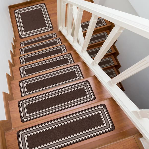 Unique Bargains Non-slip Resistant Indoor Wooden Stair Treads Carpet Mat  8''x30'' : Target