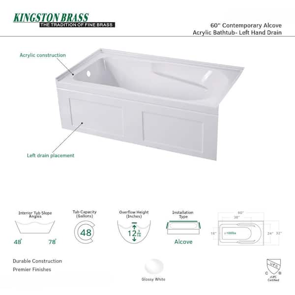 Which One Is Better For You? Acrylic Vs Porcelain Tub The, 57 OFF