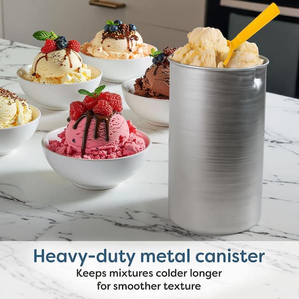 Nostalgia 4 Qt. Electric Ice Cream Maker with Easy-Carry Handle