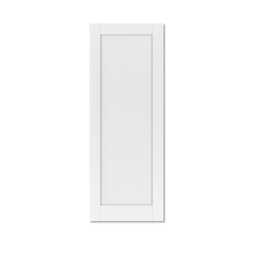 ARK DESIGN 30 in x 80 in. White 1Panel Blank Solid Core Primed MDF