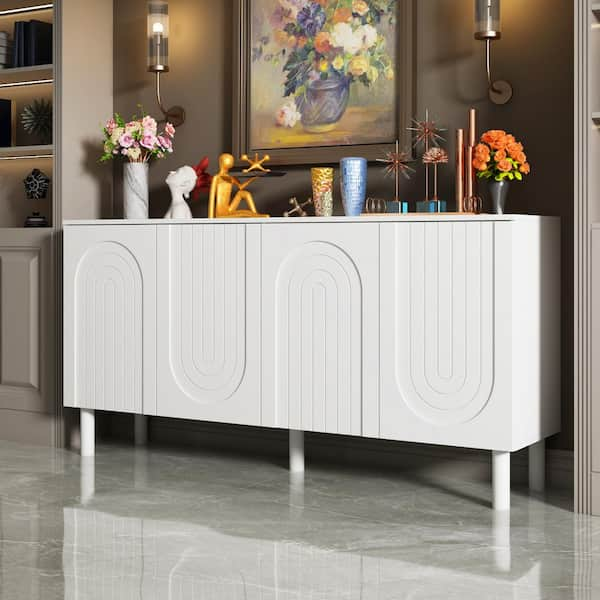 FUFU&GAGA 45.3 in. White Rectangle MDF Wood Lift Top Coffee Table with  Hidden Storage Shelf and 2-Drawers KF200019-01 - The Home Depot