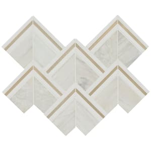 Luxor Kona Gold 9.72 in. x 13.66 in. Textured Metal;Glass Mesh-Mounted Mosaic Tile (0.92 sq. ft./Each)