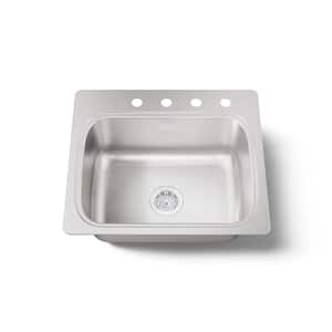 Verse Stainless Steel 25 in. Single Bowl Drop-In Kitchen Sink
