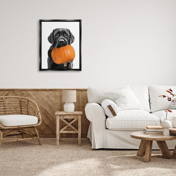 Stupell Industries Lab Dog with Pumpkin by Annalisa Latella 1