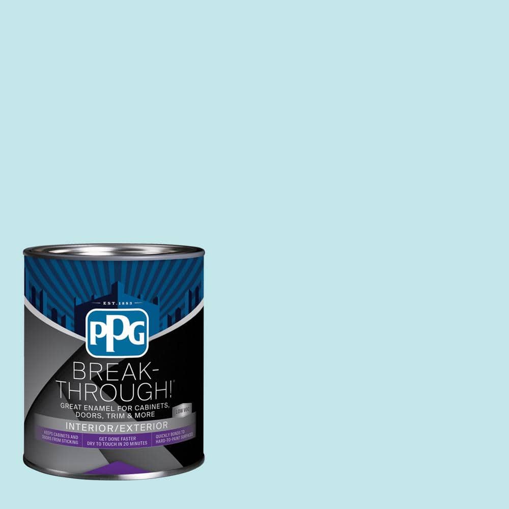 Break-Through! 1 qt. PPG1233-3 Pale Seafoam Semi-Gloss Door, Trim