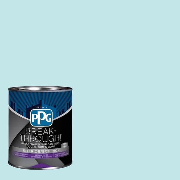 Break-Through! 1 qt. PPG1233-3 Pale Seafoam Semi-Gloss Door, Trim & Cabinet Paint