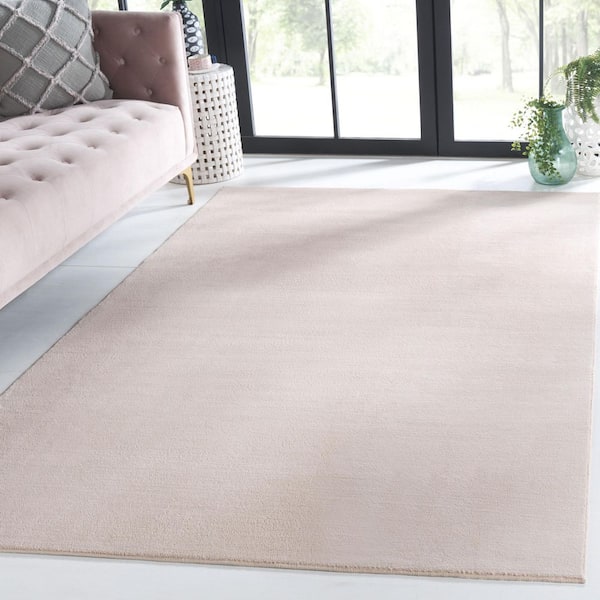 Loft Beige 6 ft. x 9 ft. Machine Washable Modern Solid Area Rug
