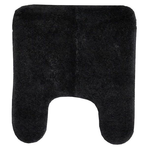 Mohawk Home Lila 21 in. x 24 in. Contour Black Bath Rug-DISCONTINUED