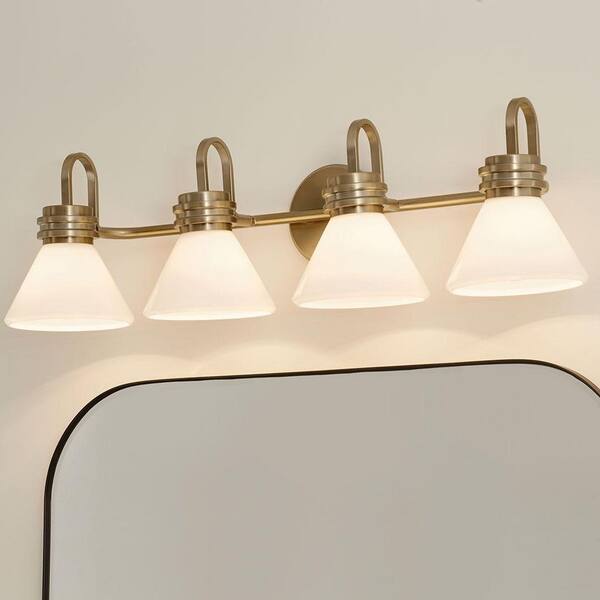 KICHLER Farum 34 in. 4-Light Champagne Bronze Modern