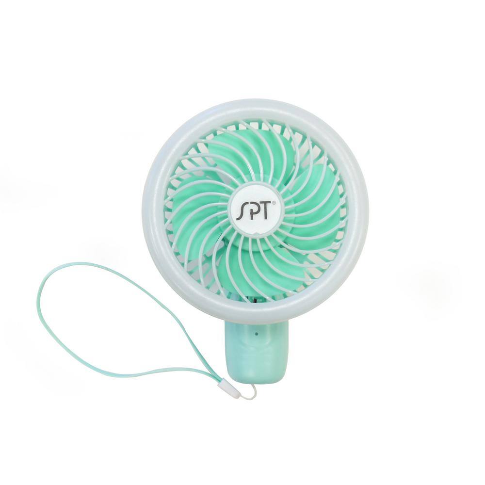 with Battery New Clip On Small Personal Fan Rechargeable LED Mini Desk Fan
