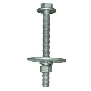 3/8 in. Dia. x 3-1/2 in. L Bolt with Large Flat Washer Kit for Dock Float Drum Installation (12-Pack)