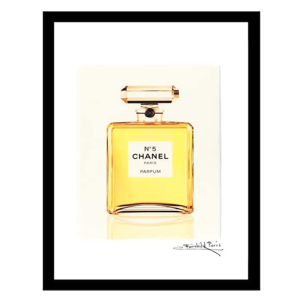 VENICE BEACH Collections Crisp Fashion Glam Perfume Bottle by Fairchild Paris Framed Graphic Print Abstract Poster Art Print 18 in. x 14 in.