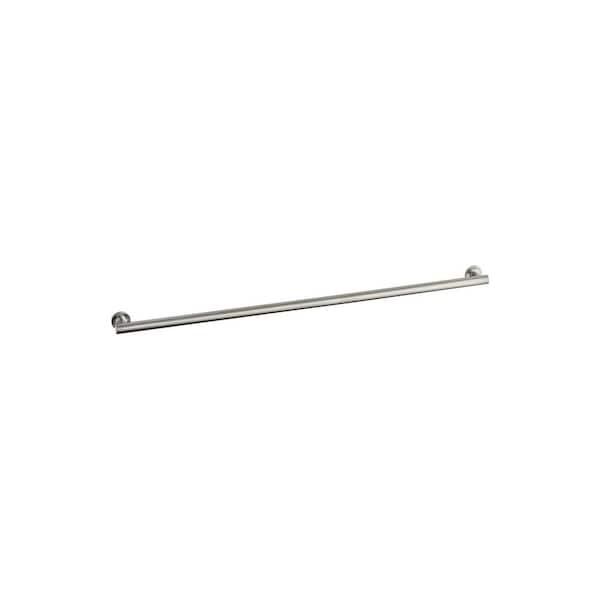 Purist 42 in. 1-Piece Bathroom Accessory Set with Grab Bar in Vibrant Brushed Nickel
