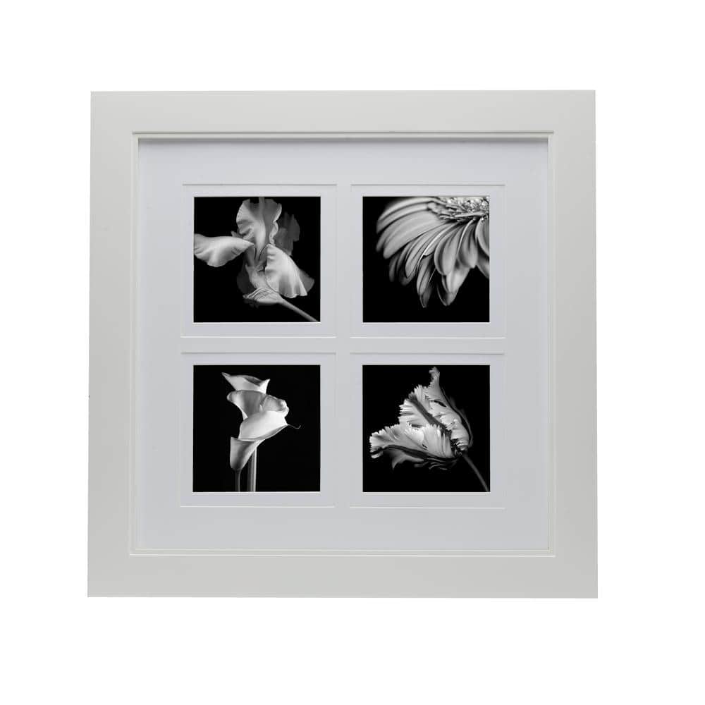 19 in. x 19 in. Glossy White MDF Portrait Frame, for 4- 5 x 5 Photos price history on PriceWatchPro