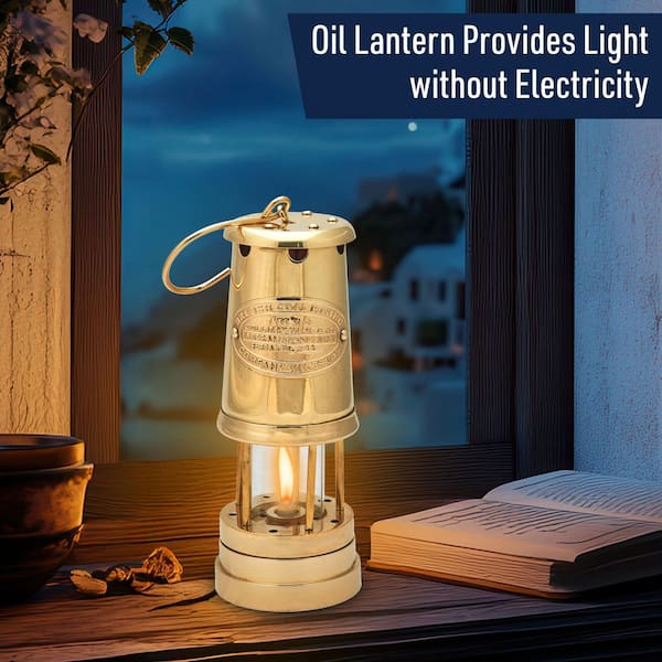 MINER'S OIL LAMP 真鍮製オイルランプ MINER'S OIL LAMP 真鍮製オイルランプ MINER'S OIL LAMP 真鍮製
