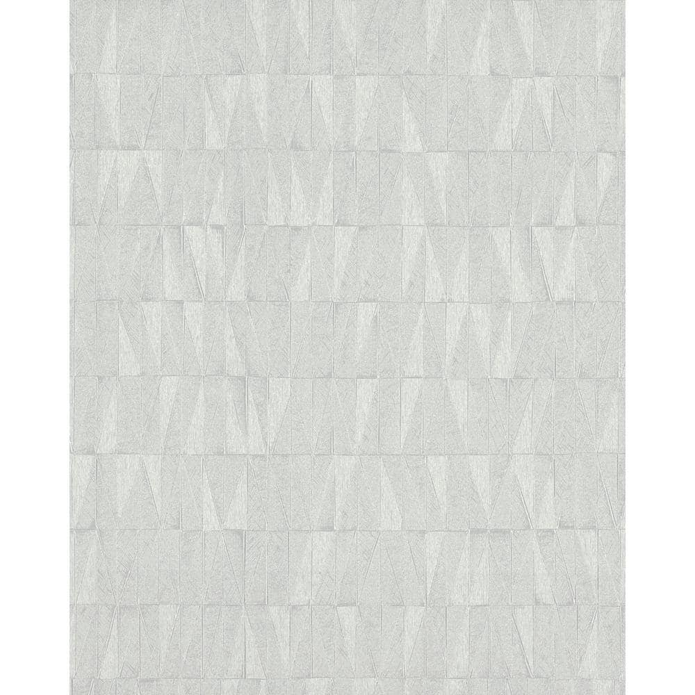 York Wallcoverings White Frost Vinyl Wallpaper Matte, 27 in. x 27 ft ...