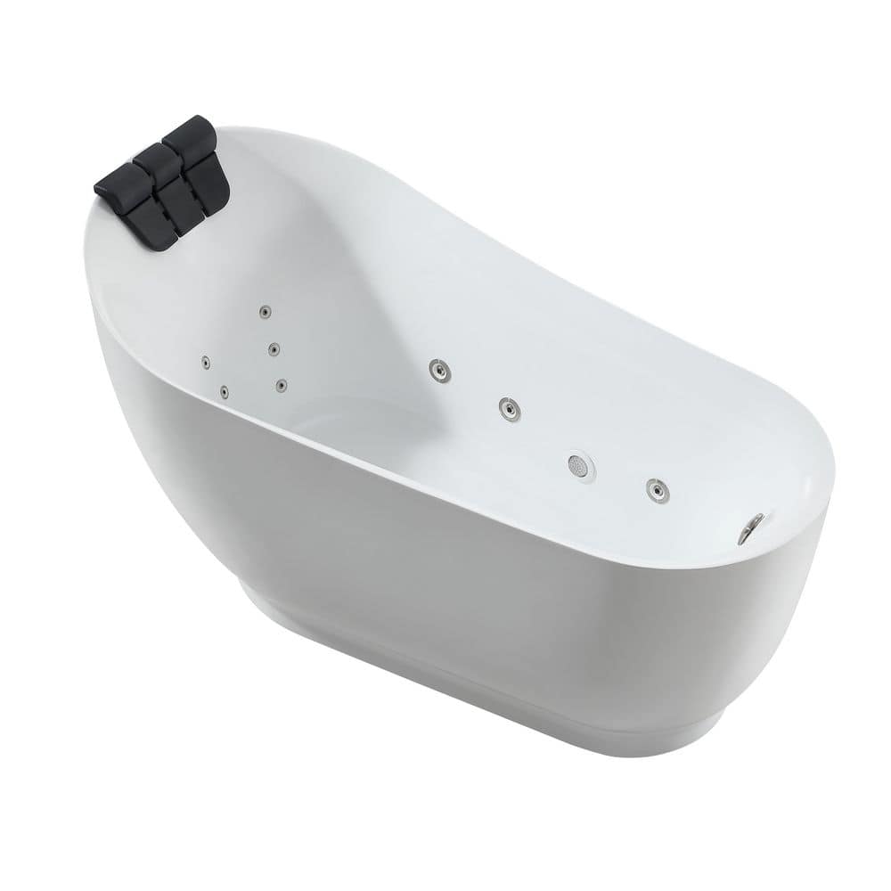 U*g様 yosa HYBELLE Queen 電気スチームバス Empava 59 in. x 29.5 in. Right Drain Brushed Nickel Freestanding