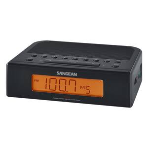FM/AM Digital Tuning Alarm Clock Radio (Black)