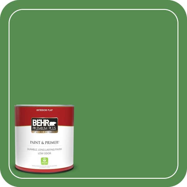 BEHR PREMIUM PLUS 1 qt. #M390-6 Belfast Flat Low Odor Interior Paint & Primer