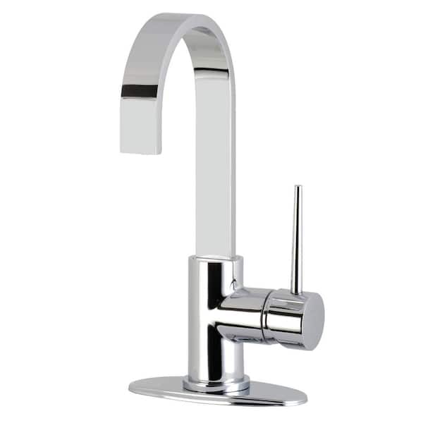 Kingston Brass New York Single-Handle Bar Faucet in Polished Chrome