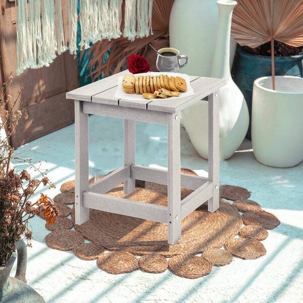 Composite outdoor store side table