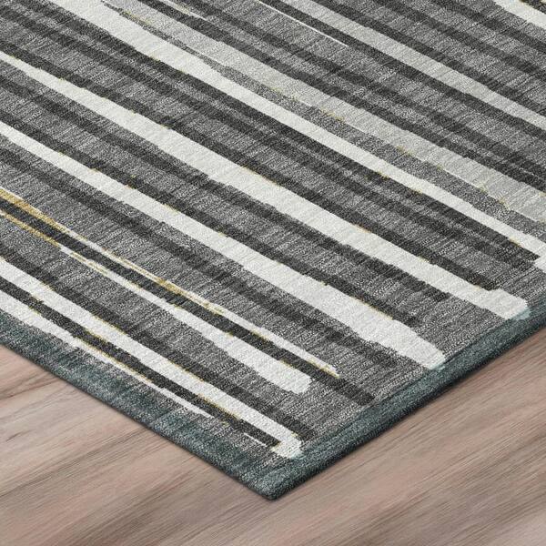 Chantille Machine Washable Indoor/Outdoor Abstract ACN3045 Gray 8 ft. x 10 ft. Area Rug