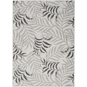 Garden Oasis Grey 6 ft. x 9 ft. Nature-inspired Contemporary Area Rug