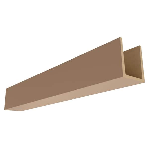 Ekena Millwork Heritage Timber 3.5 in. x 3.5 in. x 8 ft. Sanded Smooth Primed White Faux Wood Beam
