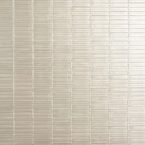 Tara Ivory 11.61 in. x 11.73 in. Stacked Glass Mosaic Tile (0.95 Sq. Ft. / Sheet)