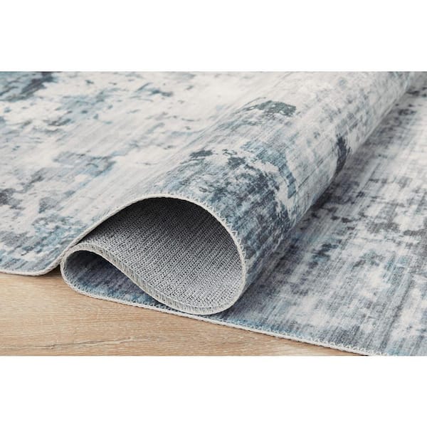 Home Decorators Collection Harmony Denim 2 ft. x 3 ft. Indoor Machine  Washable Scatter Rug 607211 - The Home Depot