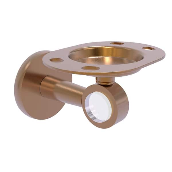 Allied Brass Clearview Tumbler and Toothbrush Holder in Brushed Bronze