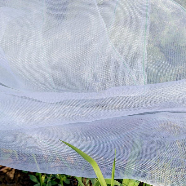 Agfabric 6.5 ft. x 50 ft. Garden Netting Mesh Net Screen Fabric, White  EIBMN6550N - The Home Depot