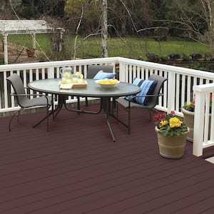 8 oz. #SC-106 Bordeaux Solid Color Waterproofing Exterior Wood Stain and Sealer Sample
