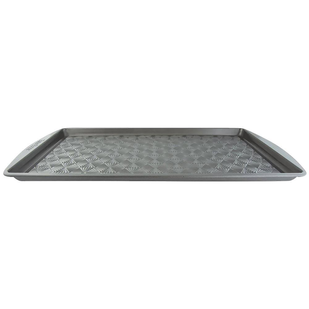 Ash Gray Non-Stick Carbon Steel 3-Piece Baking Sheet Set