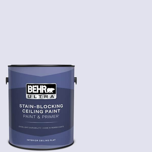 1 gal. #M550-1 White Lavender Ceiling Flat Interior Paint and Primer