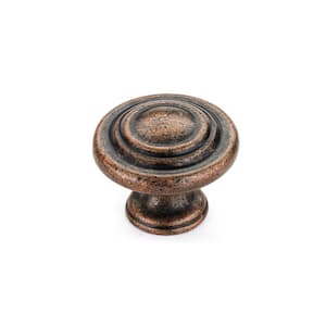 Notre-Dame Collection 1-5/16 in. (34 mm) Antique Copper Traditional Cabinet Knob