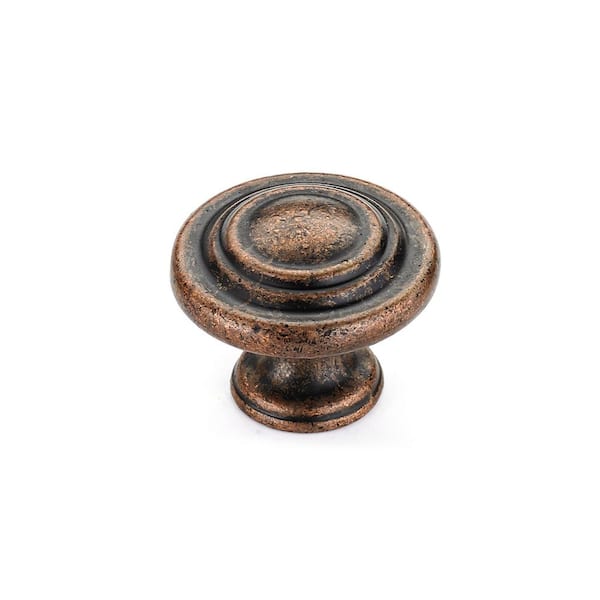Richelieu Hardware Notre-Dame Collection 1-5/16 in. (34 mm) Antique Copper Traditional Cabinet Knob