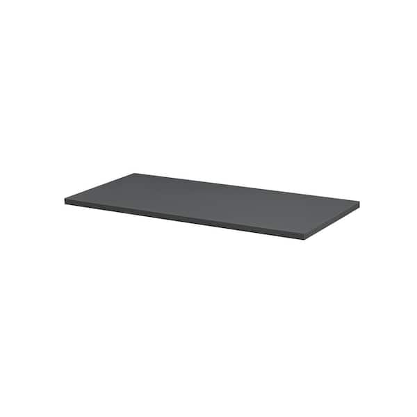 Dolle LITE 31.5 in. x 11.8 in. x 0.75 in. Anthracite MDF Decorative Wall Shelf without Brackets