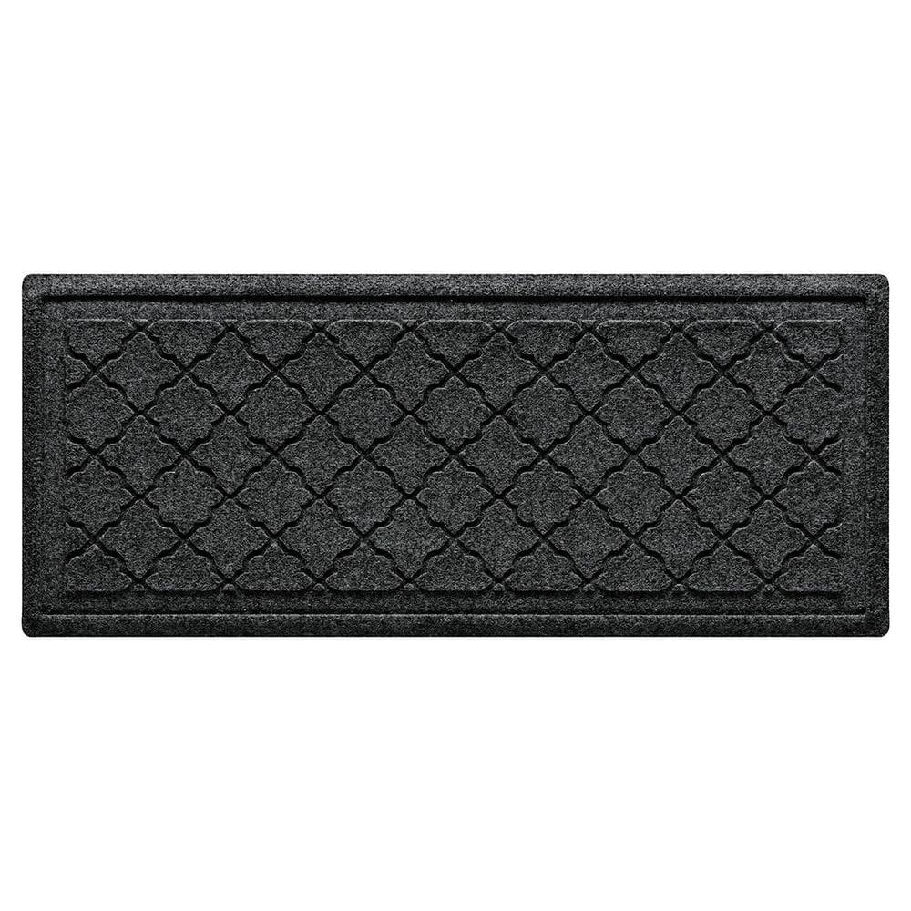 Waterhog Cordova 15 in. x 36 in. PET Polyester Indoor Outdoor Boot Tray Charcoal price history on PriceWatchPro