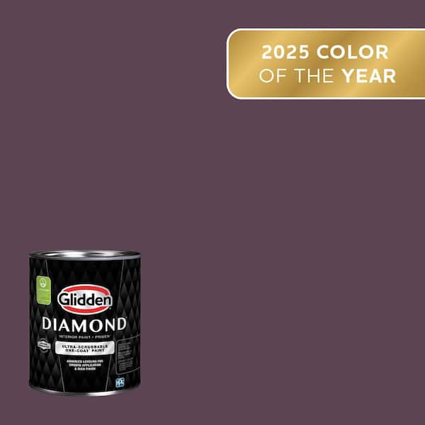 Glidden Diamond 1 qt. Purple Basil PPG1046-7 Flat Interior Paint