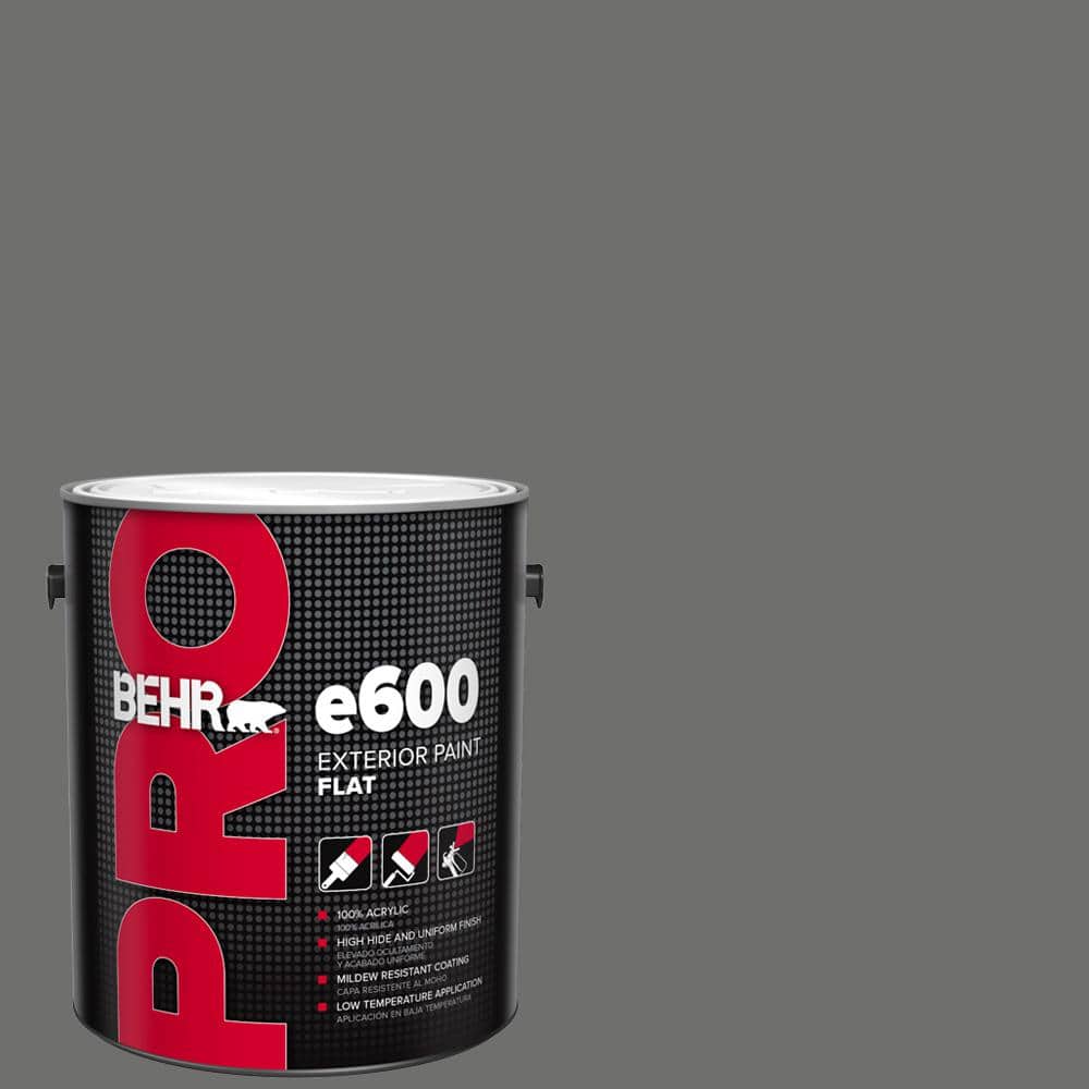 BEHR PRO 1 gal. HDCAC17A Welded Iron Flat Exterior Paint PR61301