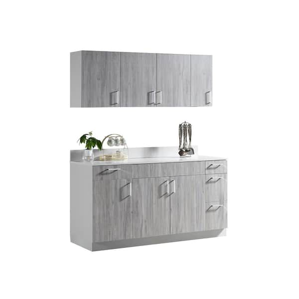 Set Gabinetes de Cocina y Baño 18 Piezas//18-piece kitchen and