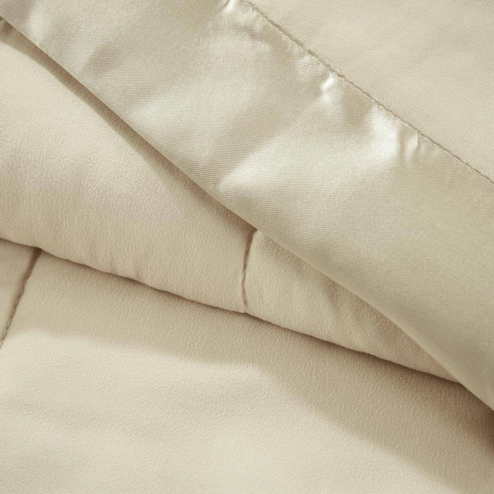 Twin Lightweight Down Alternative Blanket with Satin Trim