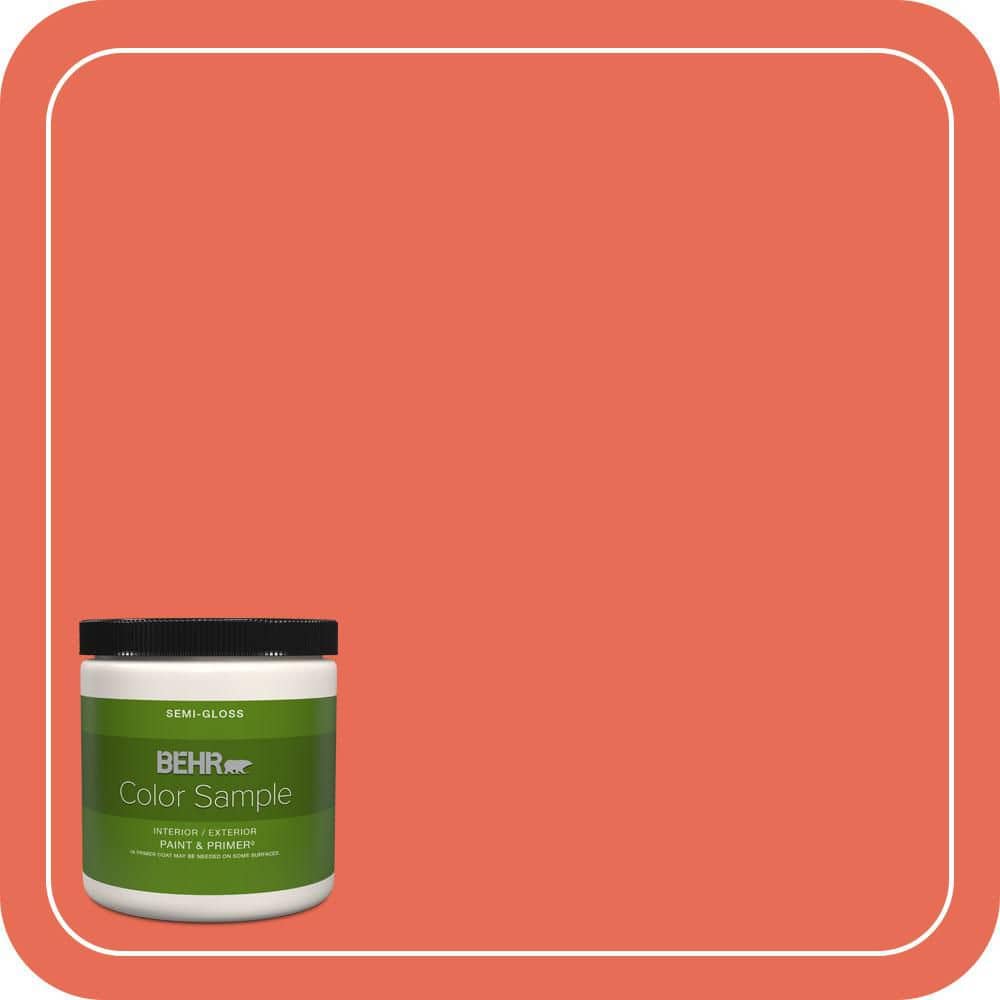 8 oz. #190B-6 Wet Coral Semi-Gloss Interior/Exterior Paint & Primer Color Sample product image for price tracking