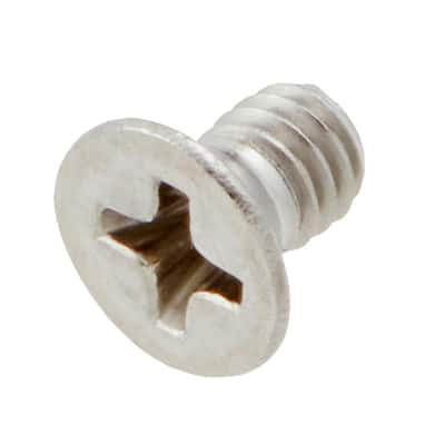 M4-0.7x6mm Stainless Steel Flat Head Phillips Drive Machine Screw 2-Pieces