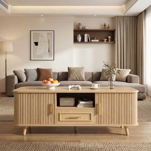CHRISTOPHER KNIGHT HOME Beck Mid-Century Modern 47.24 in. Natural