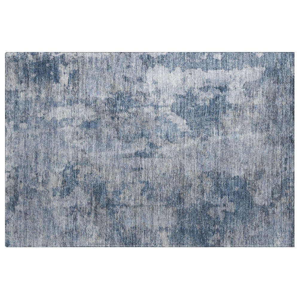 Dream Shag Premium Machine Washable Abstract ADS573 Blue 3 ft. x 4 ft. Area Rug price history on PriceWatchPro