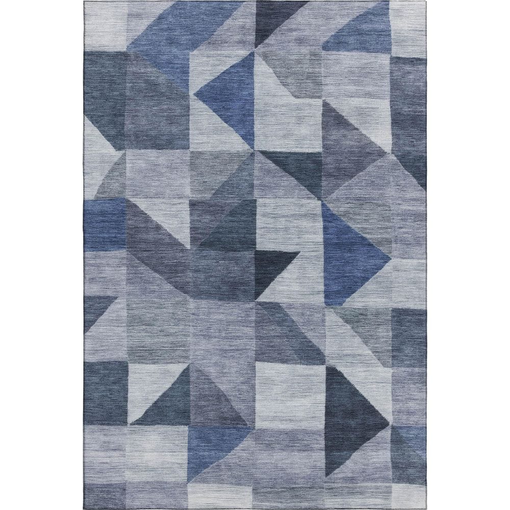 Mayfield Premium Machine Washable Abstract AMF2373 Denim 8 ft. x 10 ft. Area Rug price history on PriceWatchPro