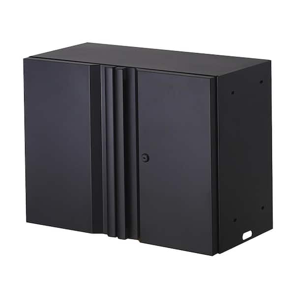Husky - 9-Piece Regular Duty Welded Steel Garage Storage System in Black (133 in. W x 75 in. H x 19.6 in. D)
